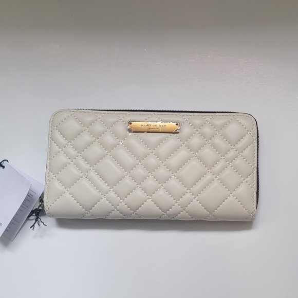 Kurt Geiger London Quilted Leather Zip Around Wallet - Picture 4 of 12